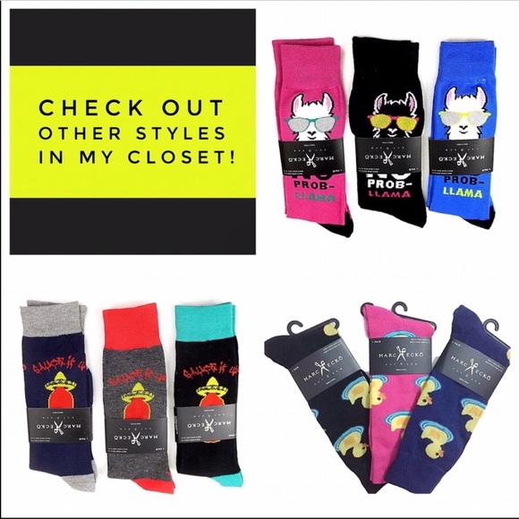 Novelty fun socks - “No Prob Llama” magenta - Picture 6 of 7